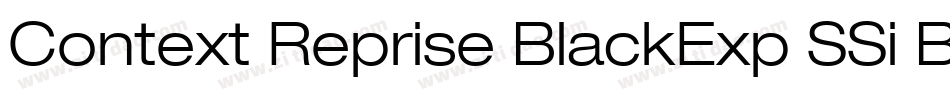 Context Reprise BlackExp SSi Bold字体转换